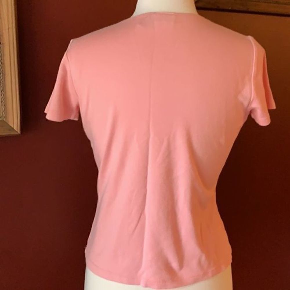 Merona Peach Short Sleeve Top, Like New Condition. Medium - Picture 4 of 7